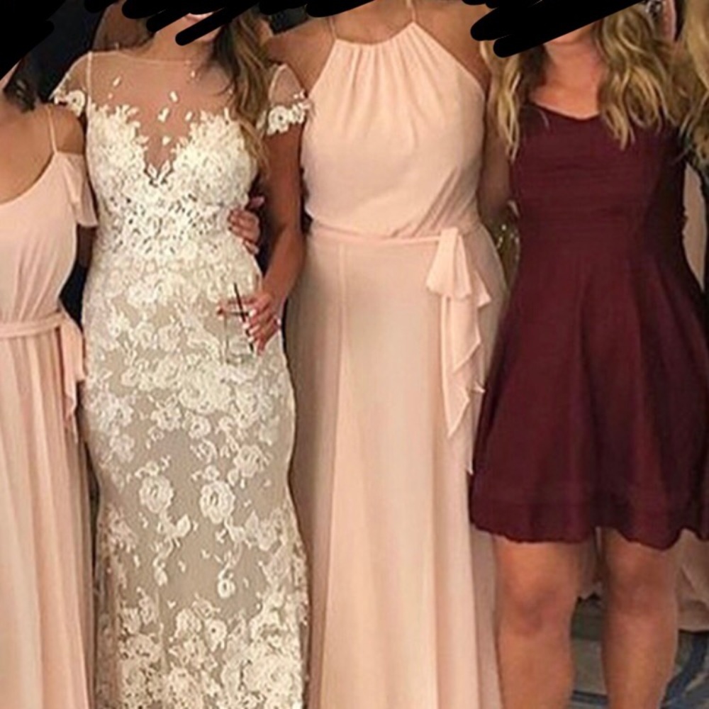 Bridesmaids dress - light pink.